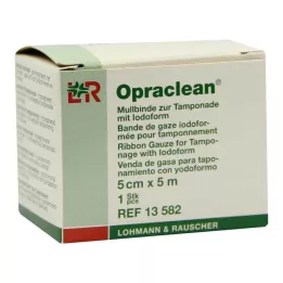 OPRACLEAN İyodoformlu tampon için gazlı bez bandajı 5 cm x 5 m, 1 adet