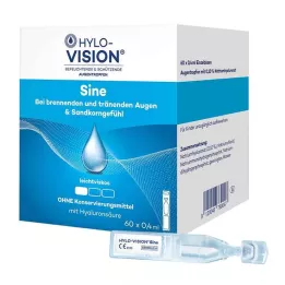 HYLO-VISION sinüs tek doz pipetleri, 60X0,4 ml