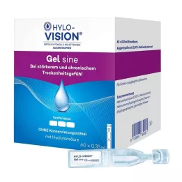 HYLO-VISION Jel sinüs tek doz pipetleri, 60X0,35 ml