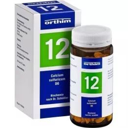 BIOCHEMIE Orthim 12 Kalsiyum sülfürikum D 6 tablet, 400 adet