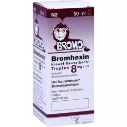 BROMHEXIN Krewel Meuselb.Damla 8mg/ml, 50 ml