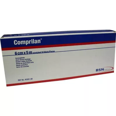 COMPRILAN elastik bandaj 6 cmx5 m, 10 adet