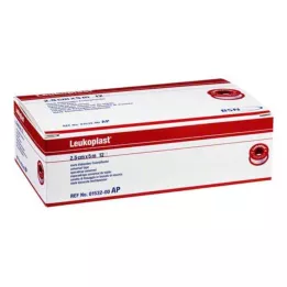LEUKOPLAST 2,5 cmx5 m, 12 adet