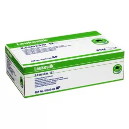 LEUKOSILK 2,5 cmx5 m, 12 adet