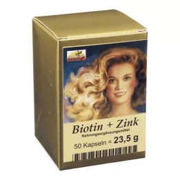 BIOTIN PLUS Çinko saç kapsülleri, 50 adet
