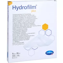 HYDROFILM Plus şeffaf bandaj 9x10 cm, 5 adet