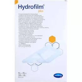 HYDROFILM Plus şeffaf bandaj 9x15 cm, 5 adet