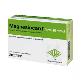 MAGNESIOCARD forte 10 mmol oral kullanım için çözelti tozu, 20 adet