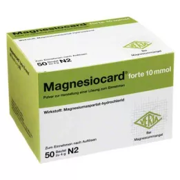 MAGNESIOCARD forte 10 mmol oral kullanım için çözelti tozu, 50 adet