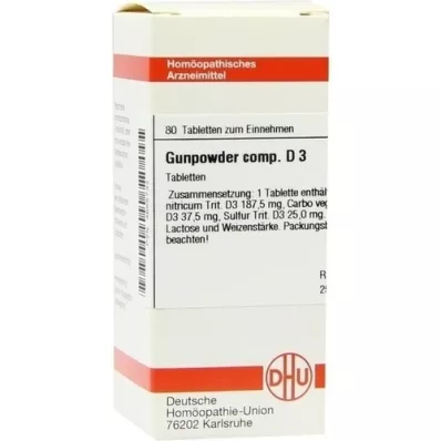 GUNPOWDER comp.D 3 tablet, 80 adet