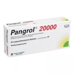 PANGROL 20.000 mideye dayanıklı tablet, 50 adet