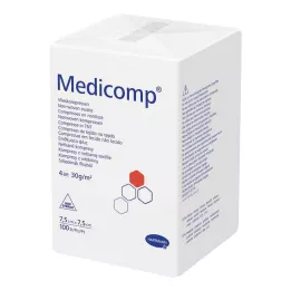 MEDICOMP Nonwoven komp. steril olmayan 7,5x7,5 cm 4 katlı, 100 adet
