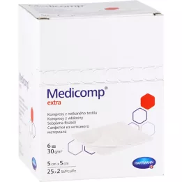 MEDICOMP ekstra polar komp.steril 5x5 cm 6 katlı, 50 adet