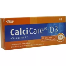 CALCICARE D3 çiğneme tabletleri, 50 adet