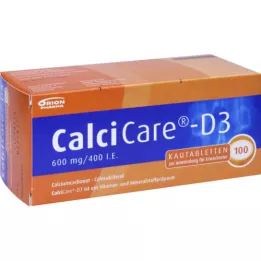 CALCICARE D3 çiğneme tabletleri, 100 adet