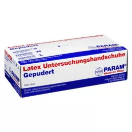 HANDSCHUHE Bir kez toz haline getirilmiş lateks S, 100 adet