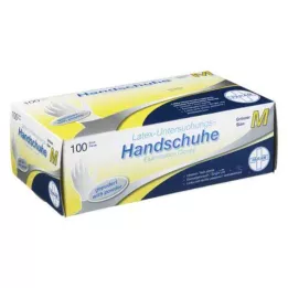 HANDSCHUHE Tek kullanımlık lateks toz M, 100 adet