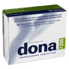 DONA 250 mg kaplı tabletler, 100 adet
