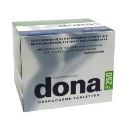 DONA 250 mg kaplamalı tabletler, 240 adet