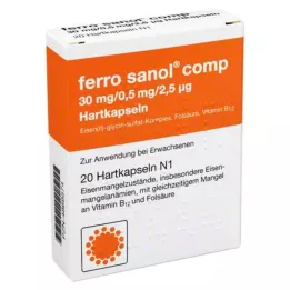 FERRO SANOL komp. Kaplamalı pelet içeren sert kapsüller, 20 adet