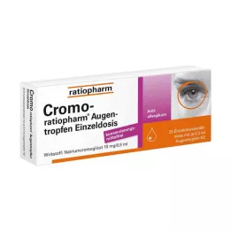 CROMO-RATIOPHARM Göz damlası tek doz, 20X0,5 ml