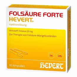 FOLSÄURE HEVERT forte ampuller, 10X2 ml