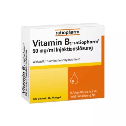 VITAMIN B1-RATIOPHARM 50 mg/ml Enjeksiyonluk Ampuller, 5X2 ml