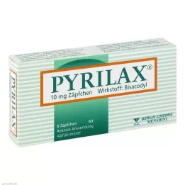 PYRILAX 10 mg fitil, 6 adet