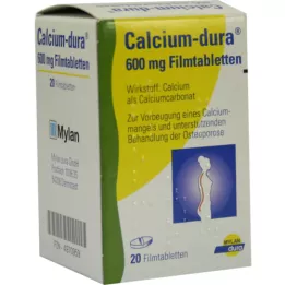CALCIUM DURA Film kaplı tabletler, 20 adet