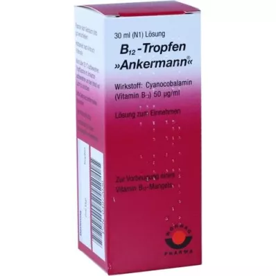 B12 ANKERMANN damla, 30 ml B12 ANKERMANN damla, 30 ml