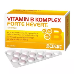 VITAMIN B KOMPLEX forte Hevert tabletler, 100 adet