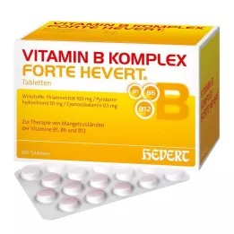 VITAMIN B KOMPLEX forte Hevert tabletler, 200 adet