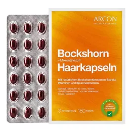 BOCKSHORN+Mikro besin saç kapsülleri Tisane plus, 180 adet