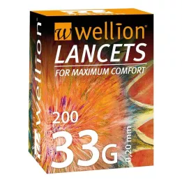 WELLION Lansetler 33 G, 200 adet