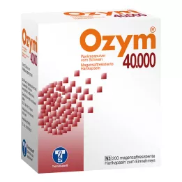 OZYM 40.000 adet mideye dayanıklı sert kapsül, 200 adet