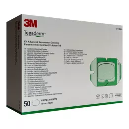 TEGADERM 3M I.V. Gelişmiş Fiksasyon V.10x12 cm 1688, 50 adet