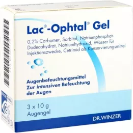 LAC OPHTAL Jel, 3X10 gr
