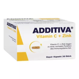 ADDITIVA C Vitamini + Çinko Depo Kapsülleri, Promosyon Paketi, 80 adet