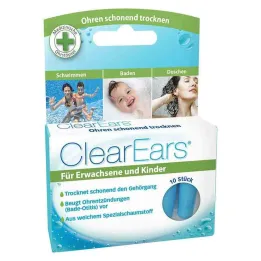 Clearears su tahliyesi için kulak tıkacı, 10 parça