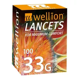 WELLION Lansetler 33 G, 100 adet