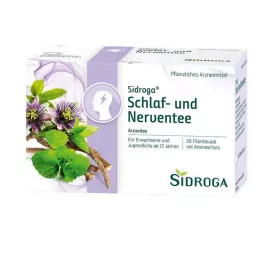 SIDROGA Uyku ve sinir çayı filtre poşetleri, 20X2,0 g