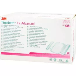TEGADERM 3M I.V. Gelişmiş Fiksasyon V.7x8 cm 1681, 100 adet