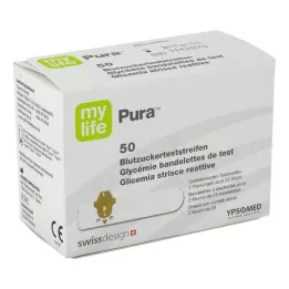 MYLIFE Pura kan şekeri test şeritleri, 50 adet