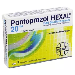 PANTOPRAZOL HEXAL b.Mide ekşimesi mideye dayanıklı tabletler, 7 adet