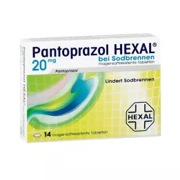 PANTOPRAZOL HEXAL b.Mide ekşimesi mideye dayanıklı tabletler, 14 adet