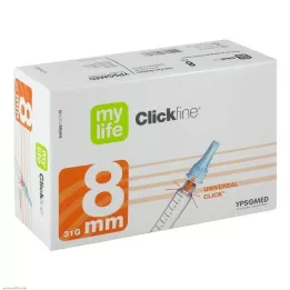 MYLIFE Clickfine kalem iğneleri 8 mm, 100 adet