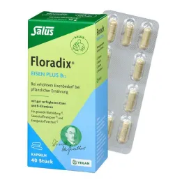 Floradix demir artı B12 vegan kapsüller, 40 adet