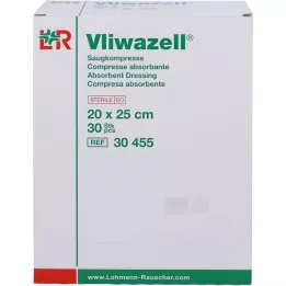 VLIWAZELL Emici kompresler steril 20x25 cm, 30 adet