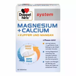DOPPELHERZ Magnezyum+Hesap+Bakır+Manganez sistem Tablosu, 60 adet