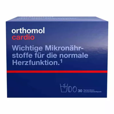 ORTHOMOL Kardiyo Granüller/Kapsüller/Tabletler kombo paketi, 1 adet